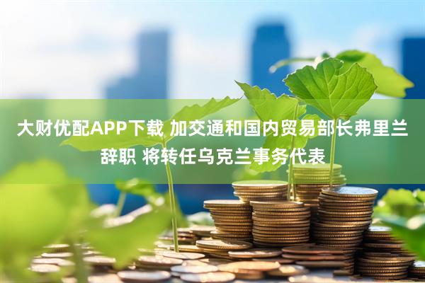 大财优配APP下载 加交通和国内贸易部长弗里兰辞职 将转任乌克兰事务代表