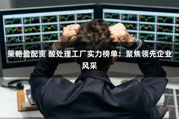 策略盈配资 酸处理工厂实力榜单：聚焦领先企业风采